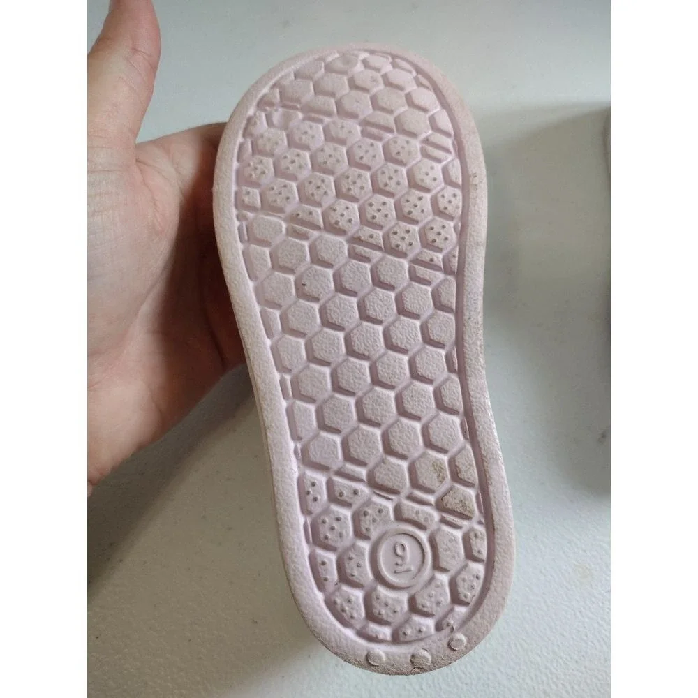 Cat & Jack Girls Pink Fruit Print Perforated Water Shoes Slip‎ On Size 9 Toddler